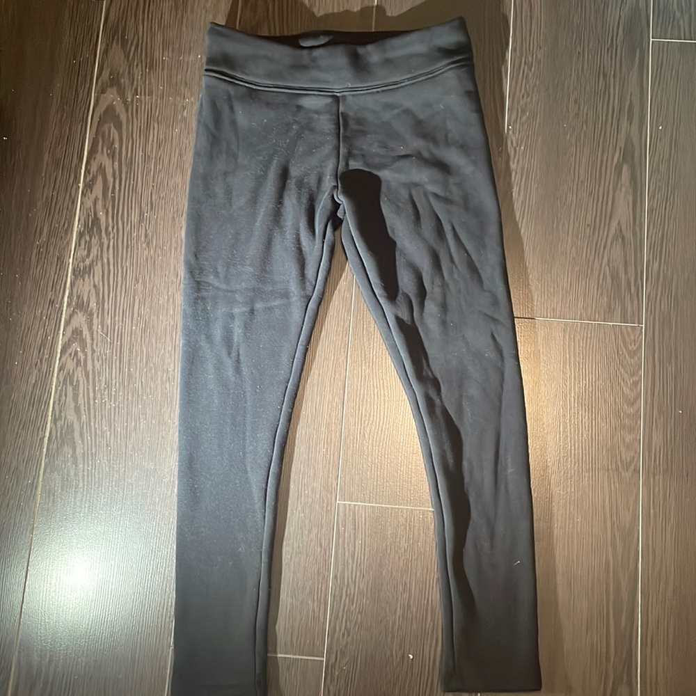 Black thermal leggings for kids